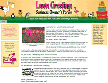 Tablet Screenshot of lawn-greetings.com